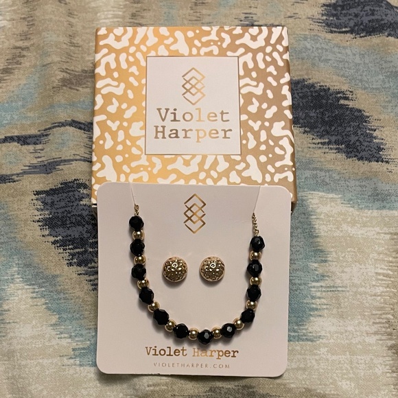 Violet Harper Morgan Gold-Plated Beaded Bracelet & Earrings Set - Picture 3 of 3